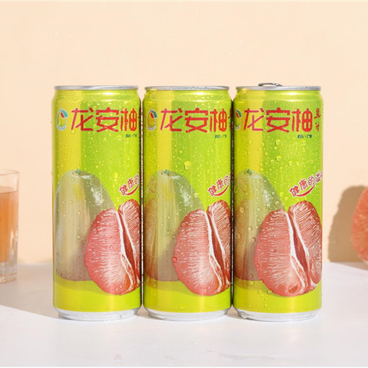 龍安柚果汁飲料紅罐